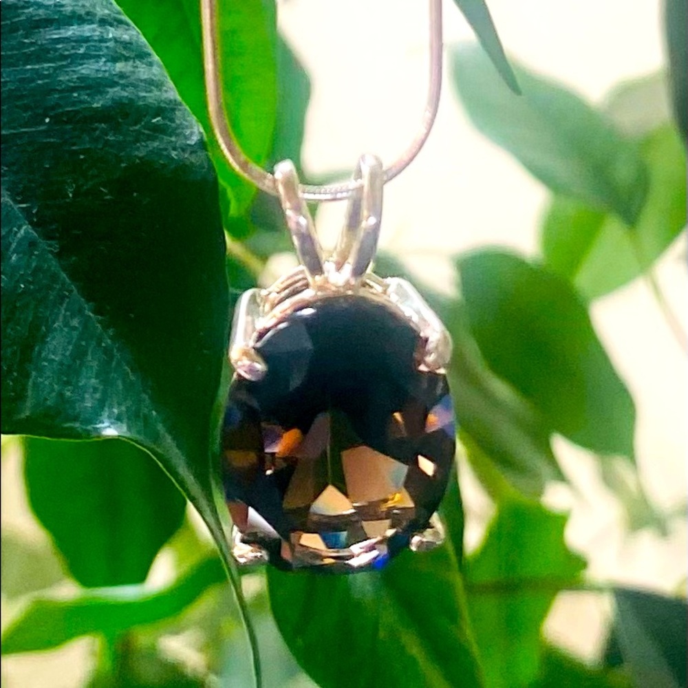 Faceted Smoky Quartz Pendant
